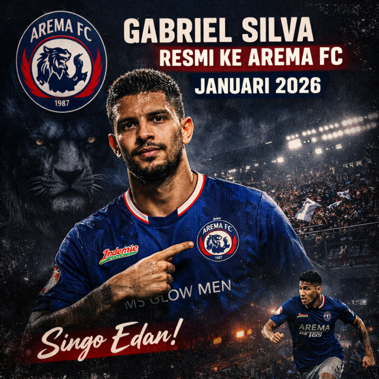 Gabriel Silva resmi bergabung dengan Arema FC pada Januari 2026